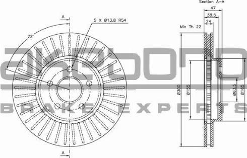 Akebono BN-0187E - Disque de frein cwaw.fr