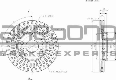 Akebono BN-0131 - Disque de frein cwaw.fr