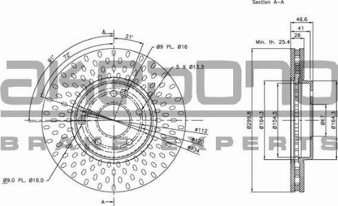 Akebono BN-0138 - Disque de frein cwaw.fr