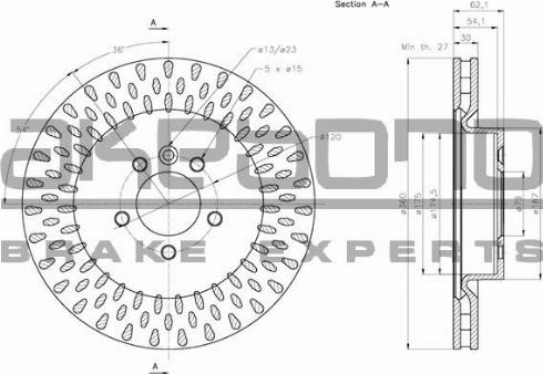 Akebono BN-0839 - Disque de frein cwaw.fr