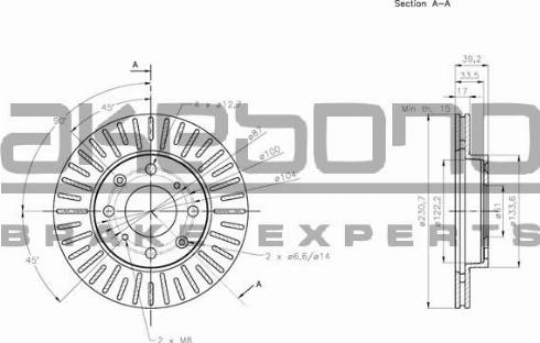 Akebono BN-0832E - Disque de frein cwaw.fr