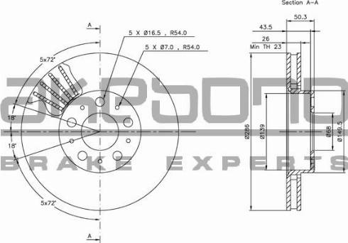 Akebono BN-0326 - Disque de frein cwaw.fr