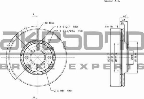 Akebono BN-0241E - Disque de frein cwaw.fr