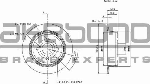 Akebono BN-0219 - Disque de frein cwaw.fr