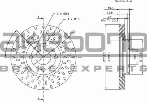 Akebono BN-0215 - Disque de frein cwaw.fr