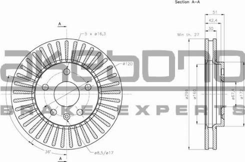 Akebono BN-0226 - Disque de frein cwaw.fr