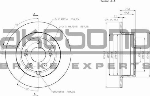 Akebono BN-0747 - Disque de frein cwaw.fr