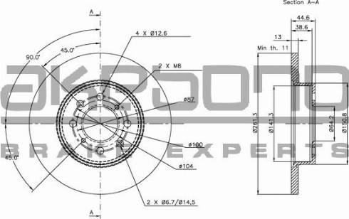 Akebono BN-0768E - Disque de frein cwaw.fr