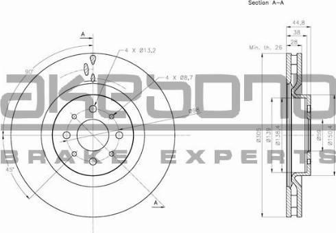 Akebono BN-1069E - Disque de frein cwaw.fr