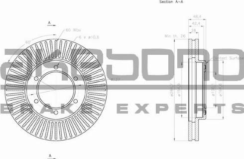 Akebono BN-1083E - Disque de frein cwaw.fr