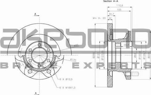 Akebono BN-1144 - Disque de frein cwaw.fr