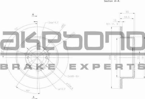 Akebono BN-1183 - Disque de frein cwaw.fr