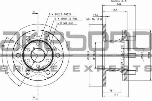 Akebono BN-1359E - Disque de frein cwaw.fr