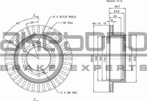 Akebono BN-1354E - Disque de frein cwaw.fr