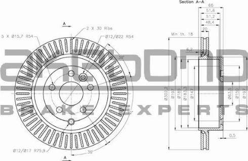 Akebono BN-1314E - Disque de frein cwaw.fr