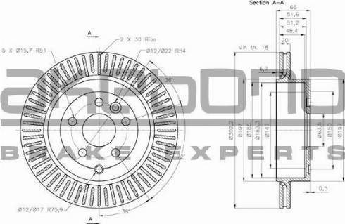 Akebono BN-1314 - Disque de frein cwaw.fr