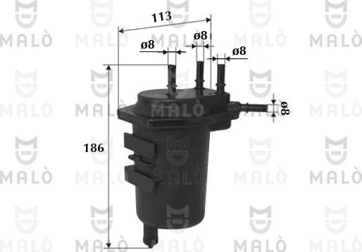 AKRON-MALÒ 1520096 - Filtre à carburant cwaw.fr