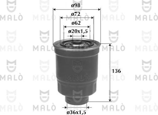 AKRON-MALÒ 1520066 - Filtre à carburant cwaw.fr