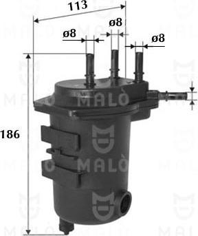 AKRON-MALÒ 1520166 - Filtre à carburant cwaw.fr