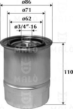 AKRON-MALÒ 1520167 - Filtre à carburant cwaw.fr