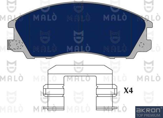 AKRON-MALÒ 1050623 - Kit de plaquettes de frein, frein à disque cwaw.fr