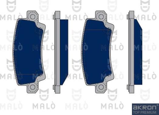 AKRON-MALÒ 1050049 - Kit de plaquettes de frein, frein à disque cwaw.fr