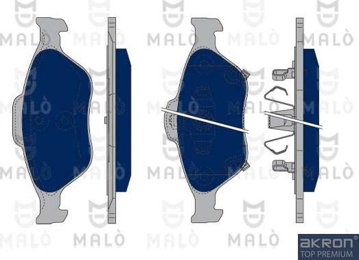 AKRON-MALÒ 1050041 - Kit de plaquettes de frein, frein à disque cwaw.fr