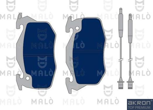 AKRON-MALÒ 1050055 - Kit de plaquettes de frein, frein à disque cwaw.fr