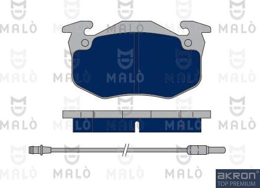 AKRON-MALÒ 1050056 - Kit de plaquettes de frein, frein à disque cwaw.fr