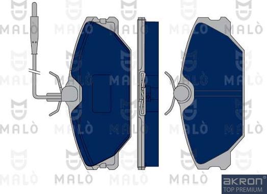 AKRON-MALÒ 1050064 - Kit de plaquettes de frein, frein à disque cwaw.fr