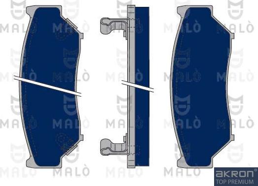 AKRON-MALÒ 1050060 - Kit de plaquettes de frein, frein à disque cwaw.fr