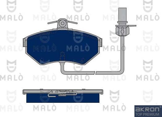 AKRON-MALÒ 1050062 - Kit de plaquettes de frein, frein à disque cwaw.fr