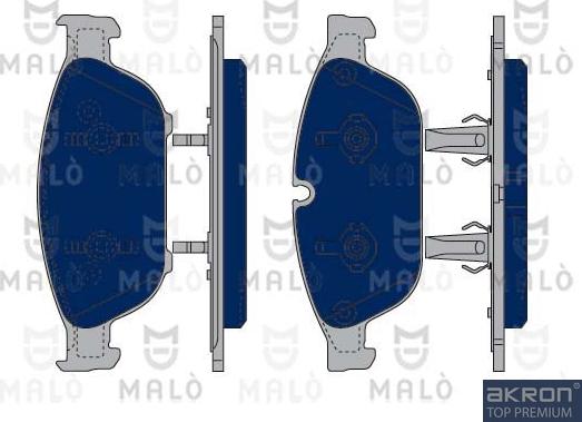 AKRON-MALÒ 1050001 - Kit de plaquettes de frein, frein à disque cwaw.fr