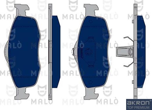 AKRON-MALÒ 1050008 - Kit de plaquettes de frein, frein à disque cwaw.fr