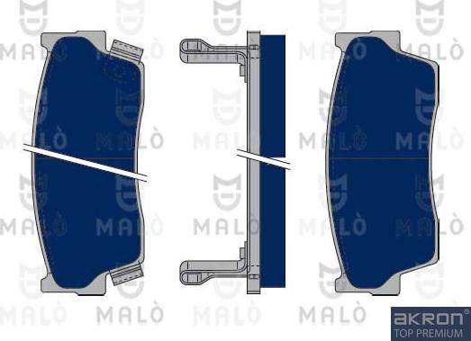 AKRON-MALÒ 1050019 - Kit de plaquettes de frein, frein à disque cwaw.fr