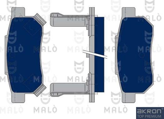 AKRON-MALÒ 1050015 - Kit de plaquettes de frein, frein à disque cwaw.fr