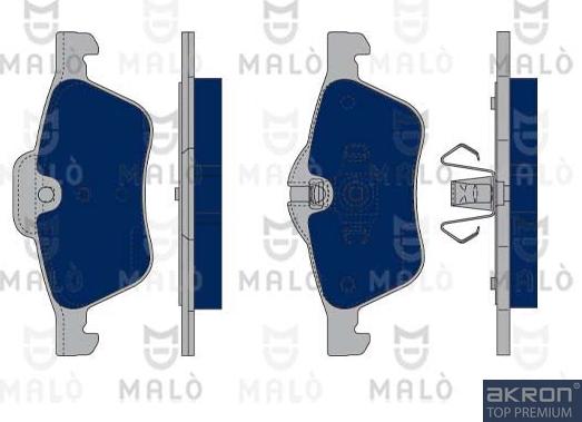 AKRON-MALÒ 1050085 - Kit de plaquettes de frein, frein à disque cwaw.fr