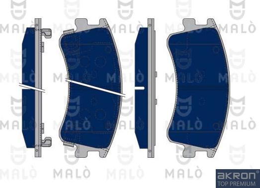 AKRON-MALÒ 1050087 - Kit de plaquettes de frein, frein à disque cwaw.fr