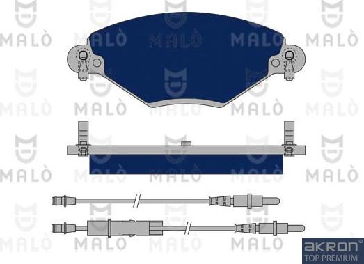 AKRON-MALÒ 1050032 - Kit de plaquettes de frein, frein à disque cwaw.fr