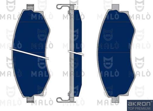 AKRON-MALÒ 1050028 - Kit de plaquettes de frein, frein à disque cwaw.fr