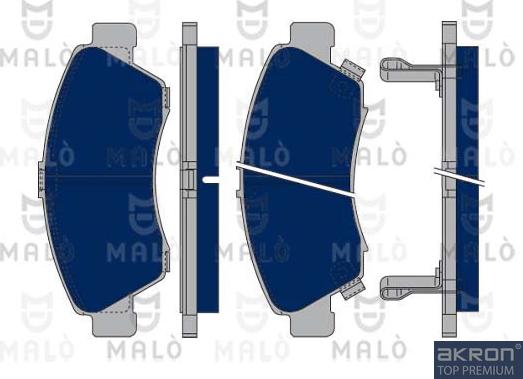 AKRON-MALÒ 1050022 - Kit de plaquettes de frein, frein à disque cwaw.fr