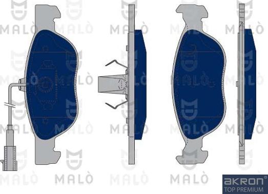 AKRON-MALÒ 1050075 - Kit de plaquettes de frein, frein à disque cwaw.fr