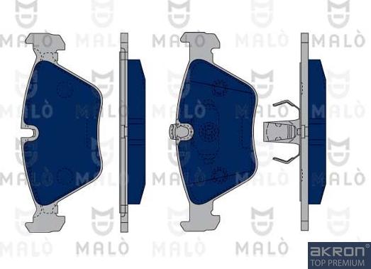 AKRON-MALÒ 1050073 - Kit de plaquettes de frein, frein à disque cwaw.fr