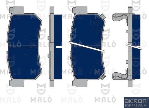 AKRON-MALÒ 1050194 - Kit de plaquettes de frein, frein à disque cwaw.fr