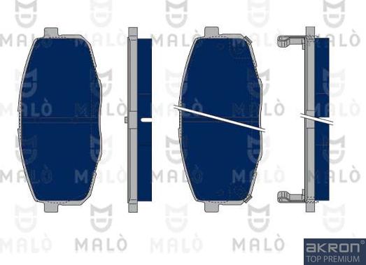 AKRON-MALÒ 1050195 - Kit de plaquettes de frein, frein à disque cwaw.fr