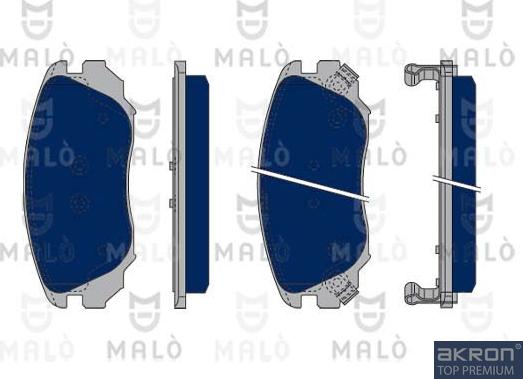 AKRON-MALÒ 1050146 - Kit de plaquettes de frein, frein à disque cwaw.fr