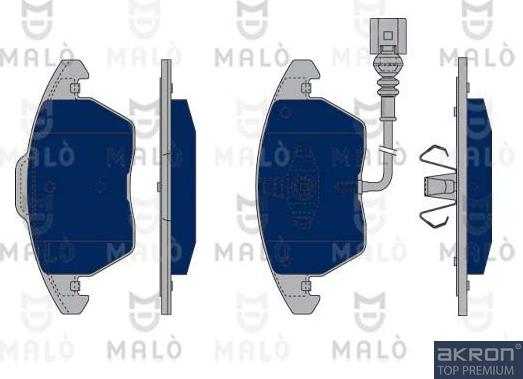 AKRON-MALÒ 1050150 - Kit de plaquettes de frein, frein à disque cwaw.fr