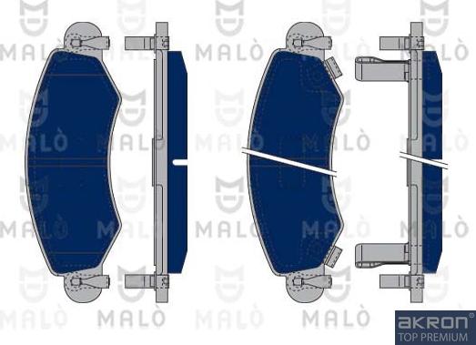 AKRON-MALÒ 1050153 - Kit de plaquettes de frein, frein à disque cwaw.fr