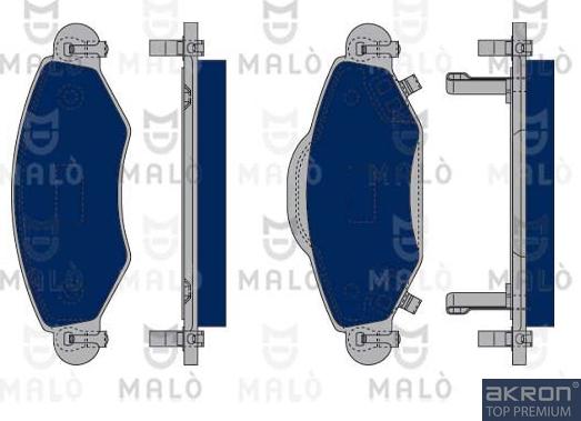 AKRON-MALÒ 1050169 - Kit de plaquettes de frein, frein à disque cwaw.fr