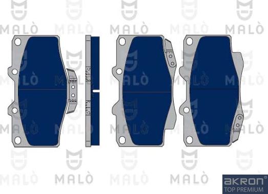 AKRON-MALÒ 1050165 - Kit de plaquettes de frein, frein à disque cwaw.fr